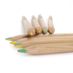 Rainbow pencil, round - 100% FSC